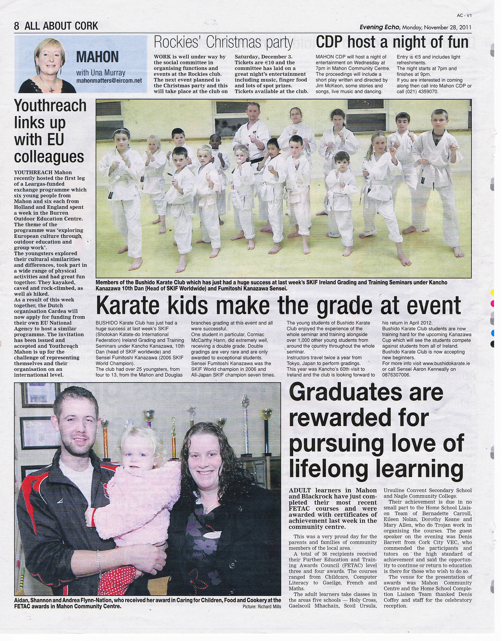 Evening Echo Feature: Karate kids make the grade at event