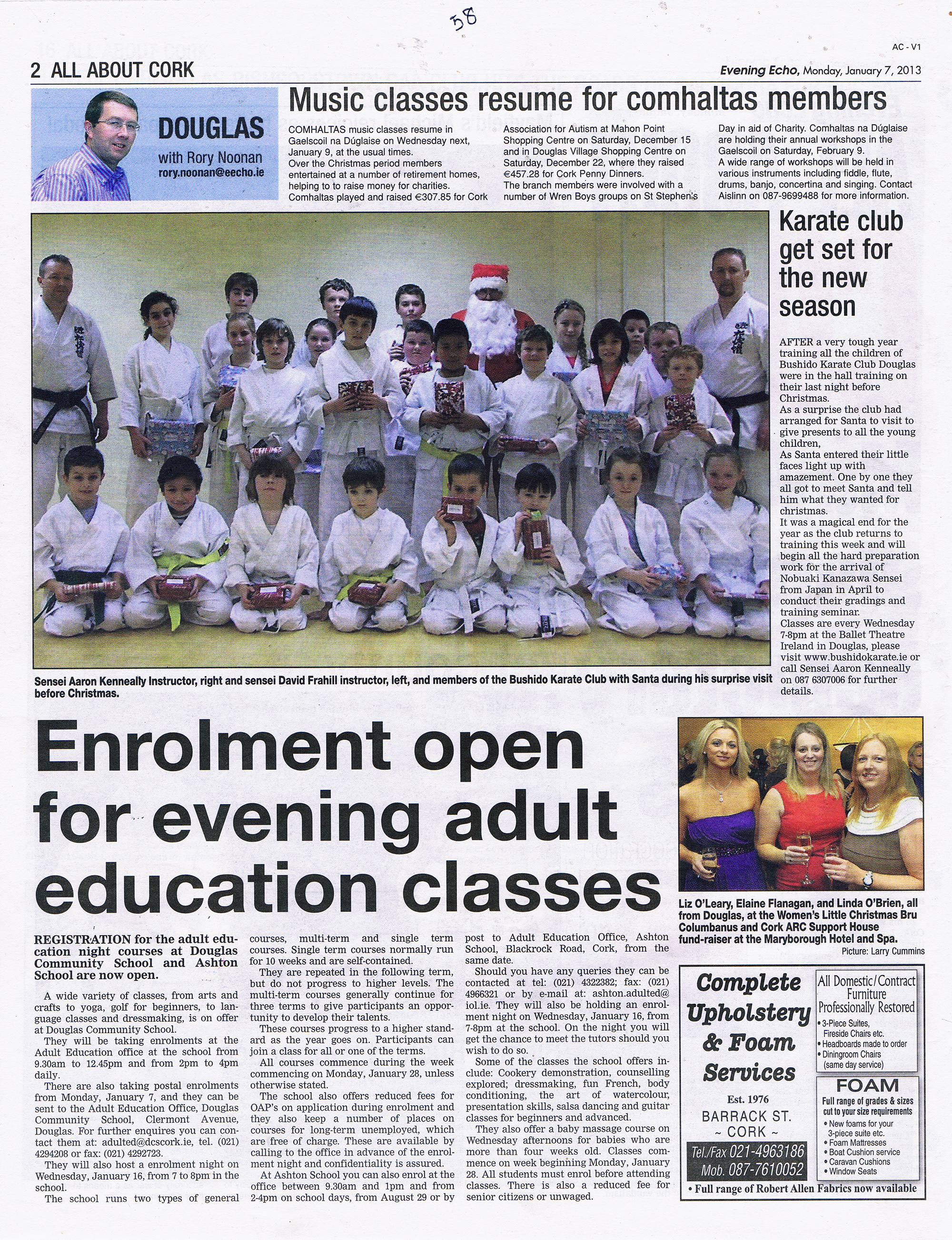 Evening Echo Christmas Feature - Karate club get set for the new season
